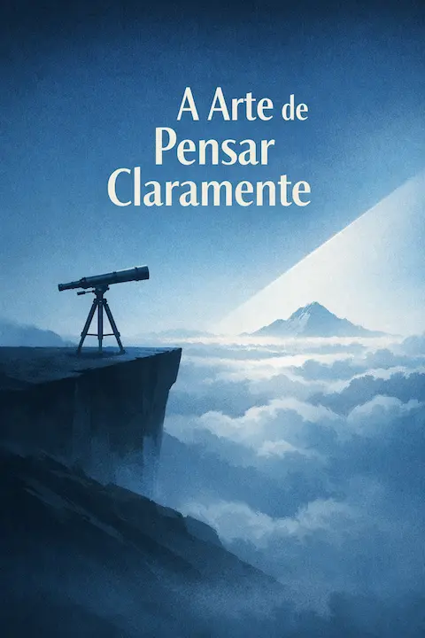 Capa do livro A Arte de Pensar Claramente, de Rolf Dobelli