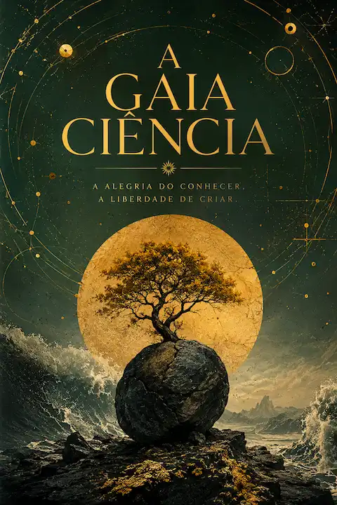 Capa do livro A Gaia Ciência, de Friedrich Nietzsche
