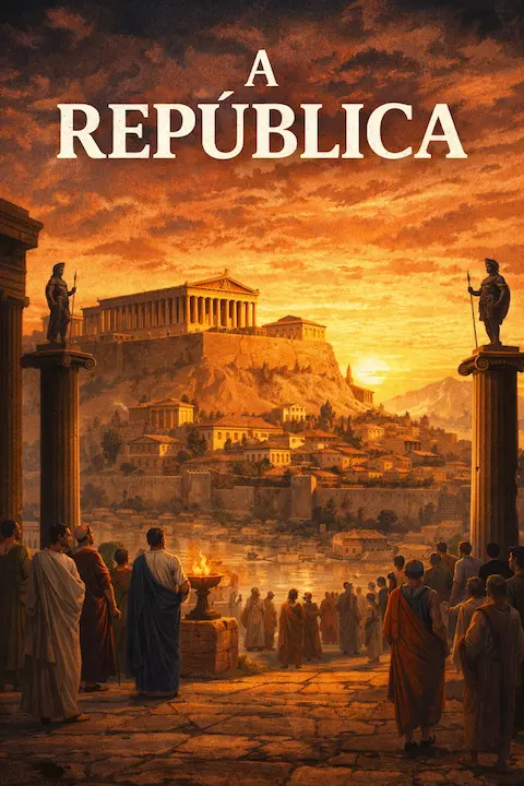 Capa do livro A República, de Platão