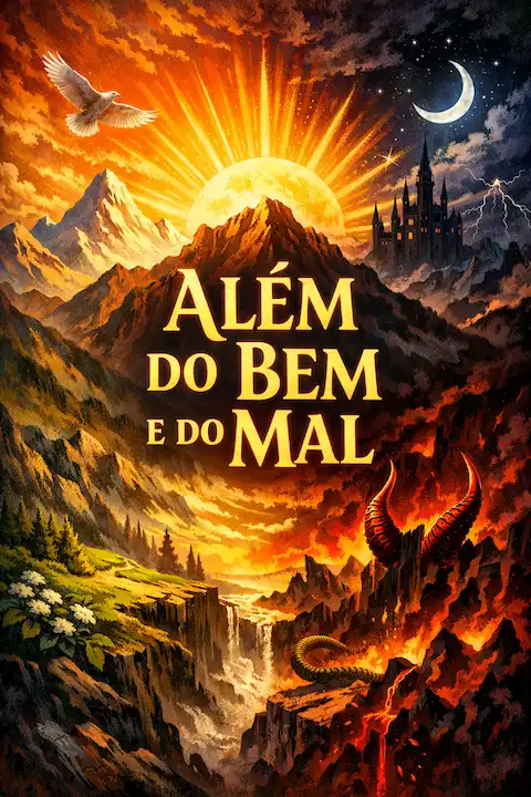 Capa do livro Além do Bem e do Mal, de Friedrich Nietzsche