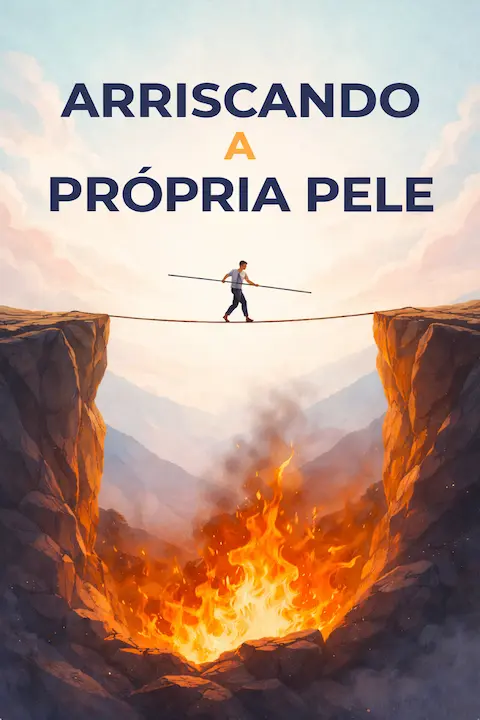 Capa do livro Arriscando a Própria Pele, de Nassim Taleb