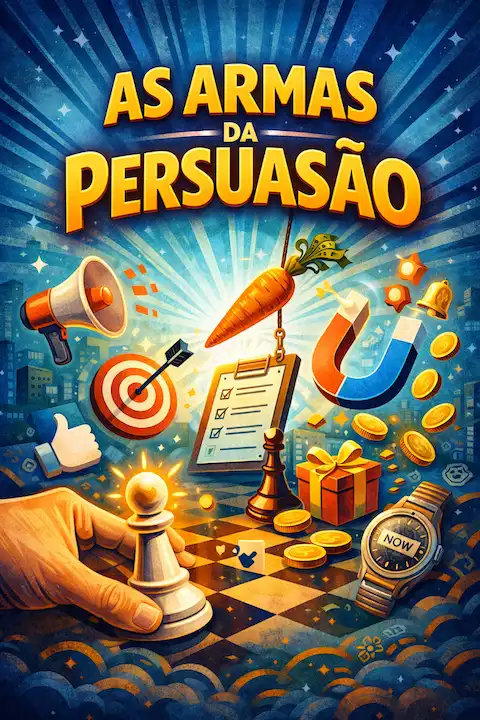 Capa do livro As Armas da Persuasão: Como Influenciar e Não se Deixar Influenciar, de Robert Cialdini