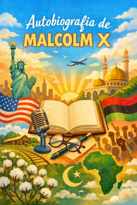 Capa do livro Autobiografia de Malcolm X, de Malcolm X e Alex Haley