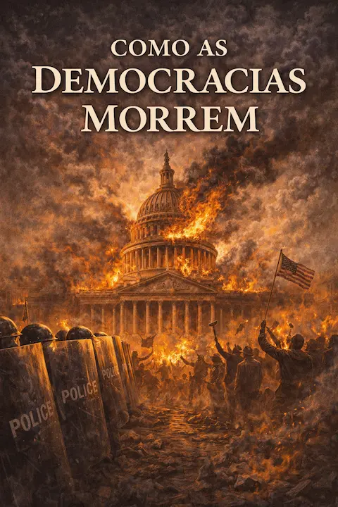 Capa do livro Como as Democracias Morrem, de Steven Levitsky e Daniel Ziblatt