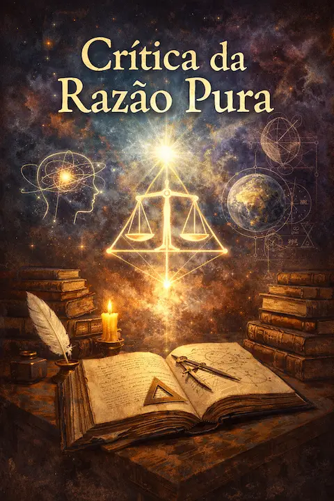 Capa do livro Crítica da Razão Pura, de Immanuel Kant