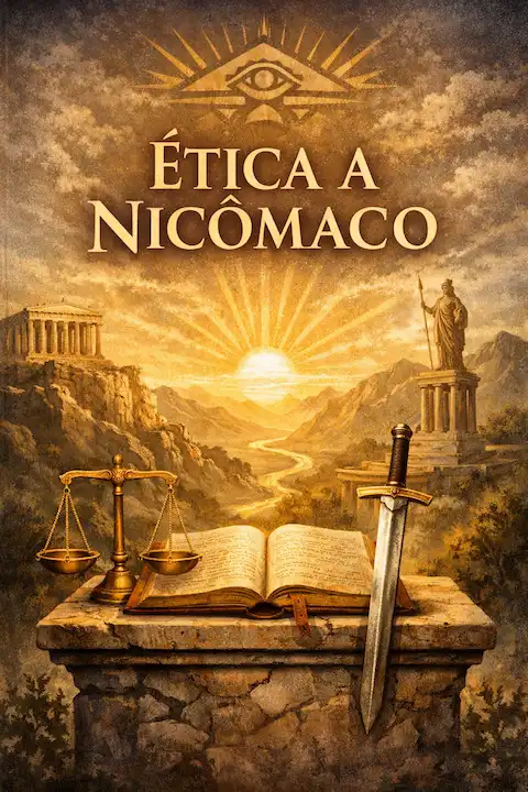 Capa do livro Ética a Nicômaco, de Aristóteles