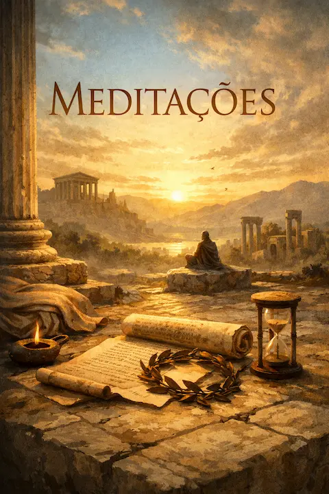 Capa do livro Meditações, de Marco Aurélio