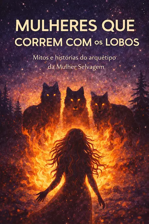 Capa do livro Mulheres que Correm com os Lobos, de Clarissa Pinkola Estés