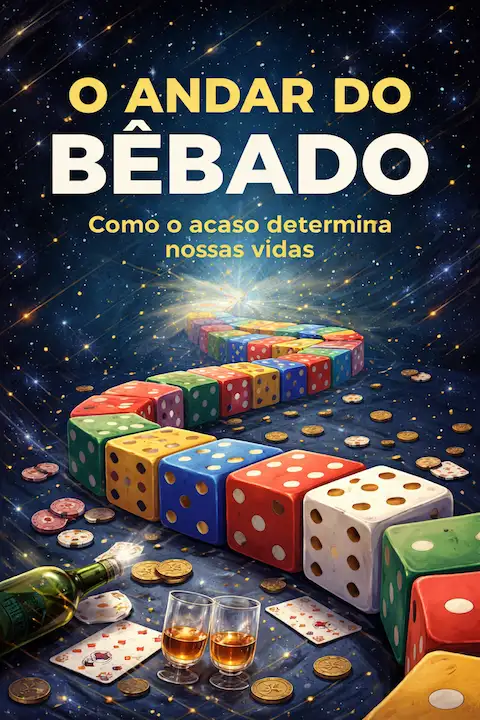 Capa do livro O Andar do Bêbado: Como o Acaso Determina Nossas Vidas, de Leonard Mlodinow