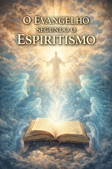 Capa do livro O Evangelho Segundo o Espiritismo, de Allan Kardec