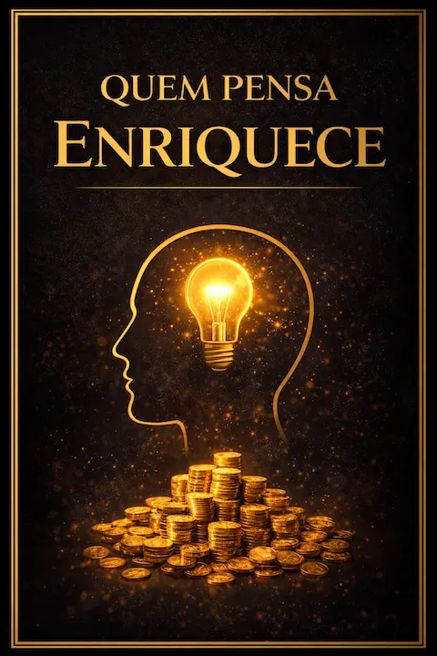 Capa do livro Quem Pensa Enriquece, de Napoleon Hill