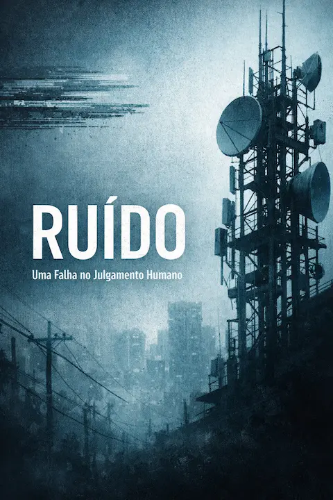 Capa do livro Ruído: Uma Falha no Julgamento Humano, de Daniel Kahneman, Olivier Sibony e Cass R. Sunstein