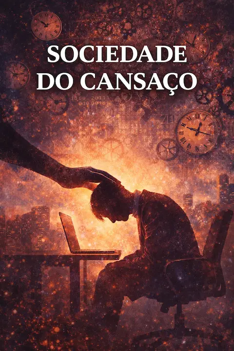 Capa do livro Sociedade do Cansaço, de Byung-Chul Han